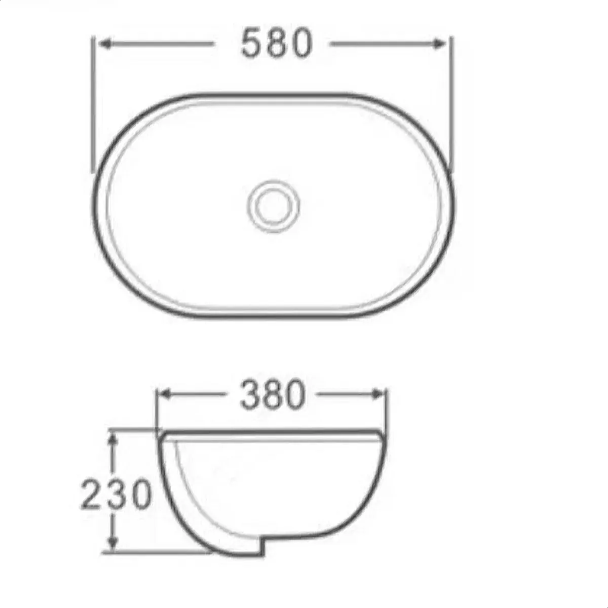Aalto Y028 Undercounter Washbasin - view 2